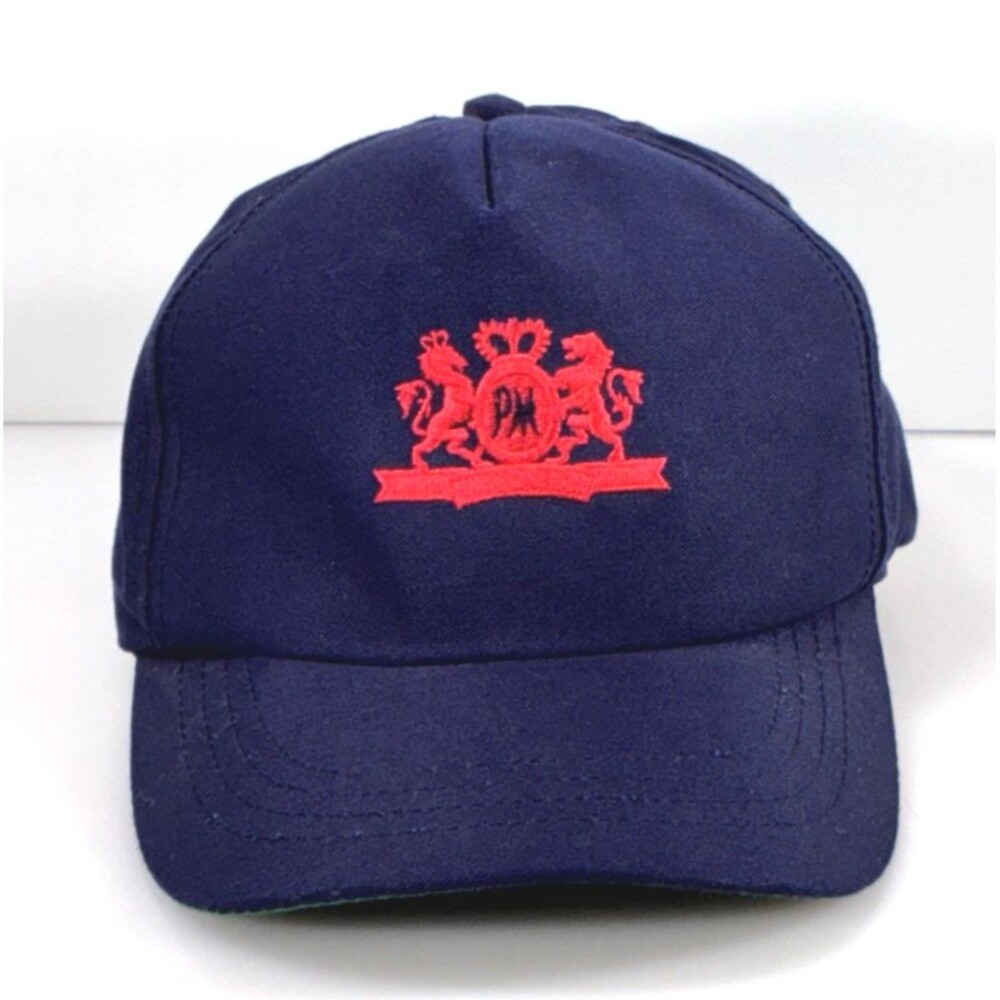 Vintage R.J Reynolds Philip Morris "Leaf Department" Navy Blue Strap Back Hat